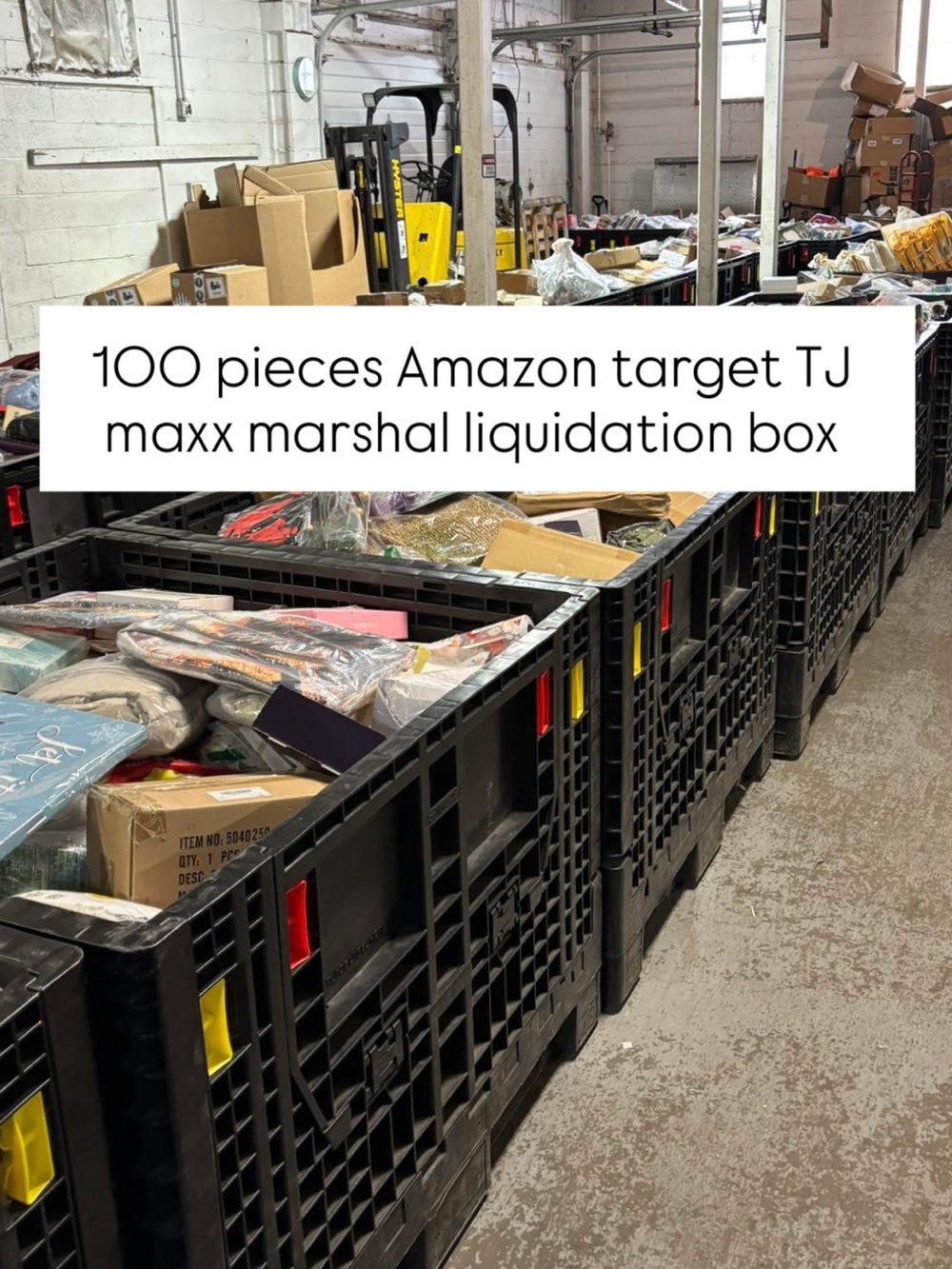 Large box 100 pc Amazon Walmart TJ maxx marshal Target return LIQUIDATION MYSTER